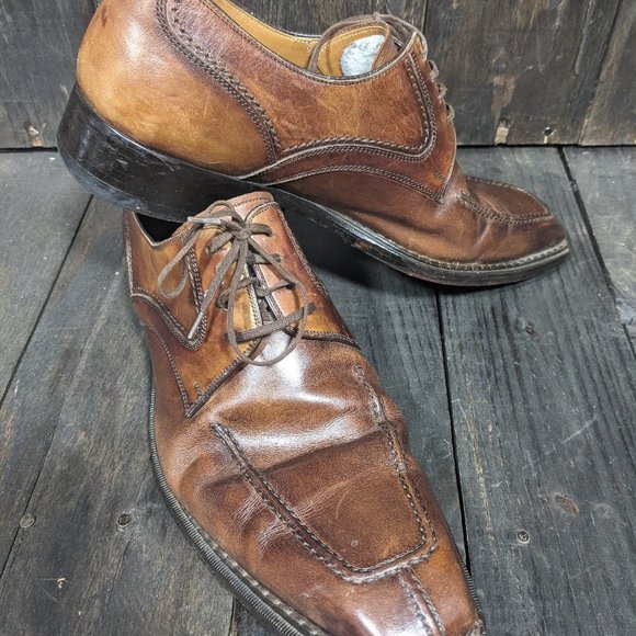 Men\'s size 10 Brown Magnanni Dress Shoes main image 4
